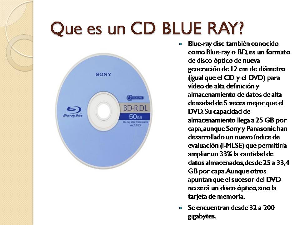 Murciélagos en mi campanario. DIFERENCIA ENTRE UN CD, CDRW, CDDVD