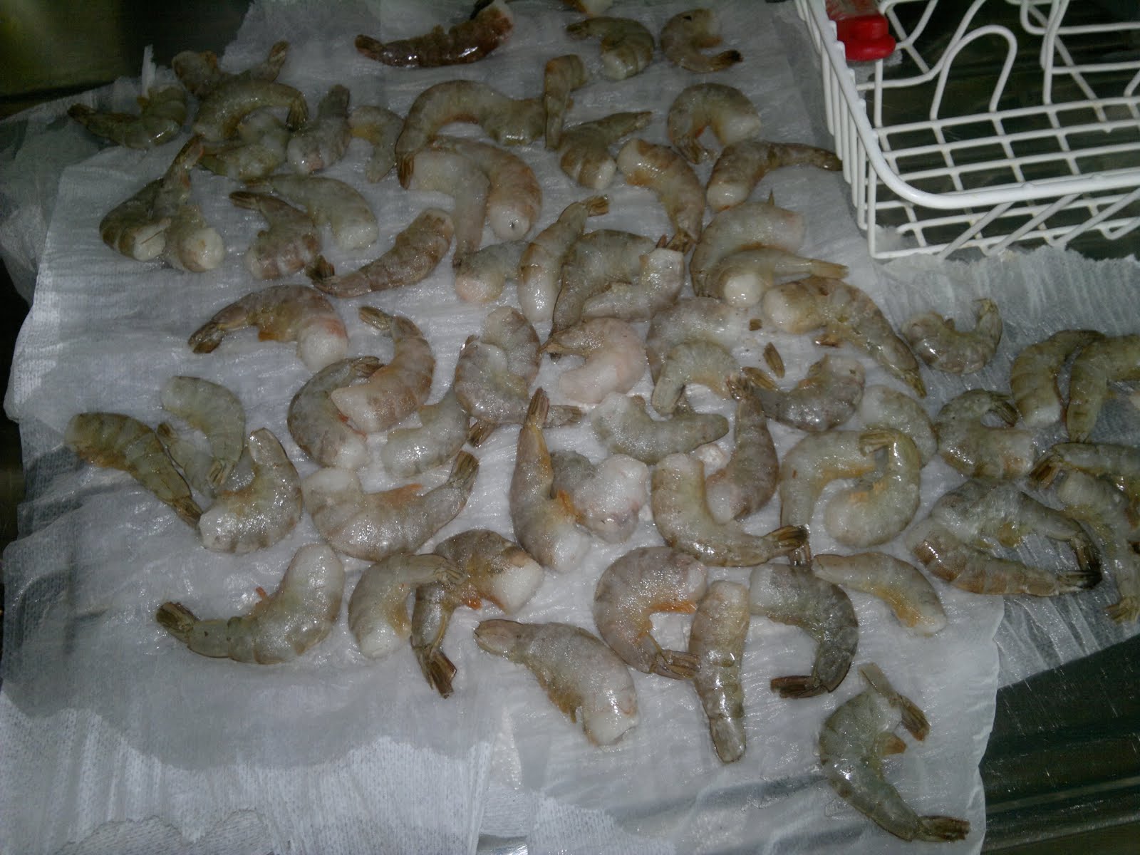 tining av scampi tining av scampi