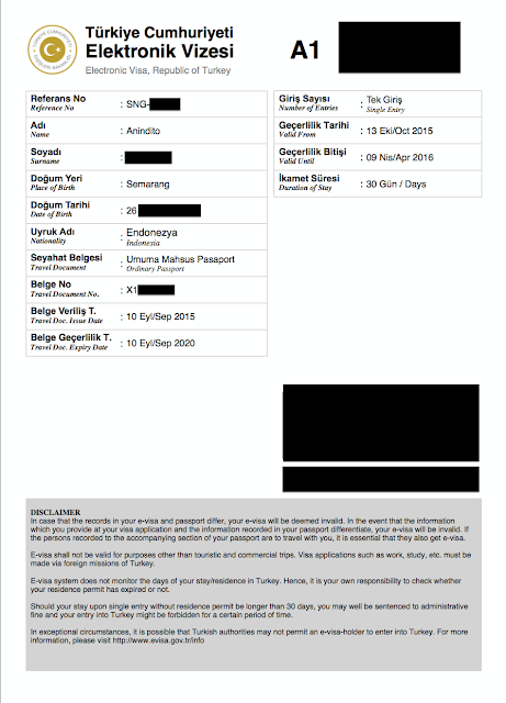 E-VISA TURKI