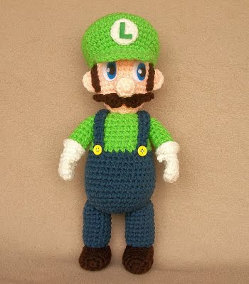 Patrones Amigurumi Gratis: Patron amigurumi Luigi - Mario Bros