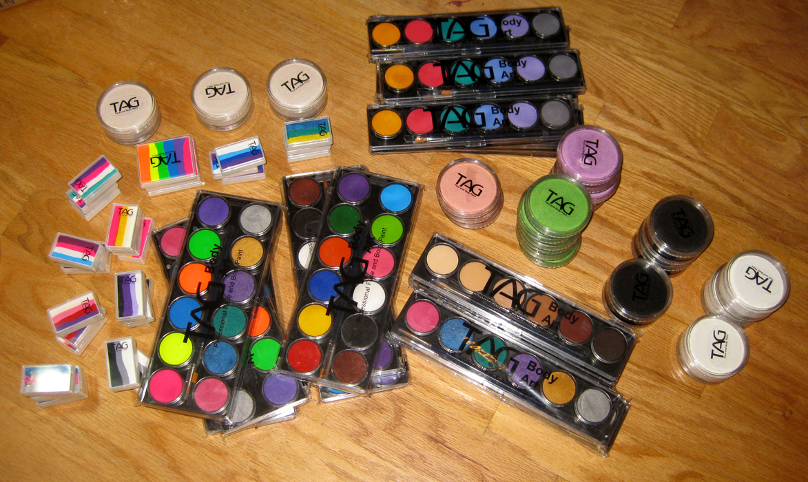 The Face Paint Shop New TAG FACE PAINT colors availble Now!