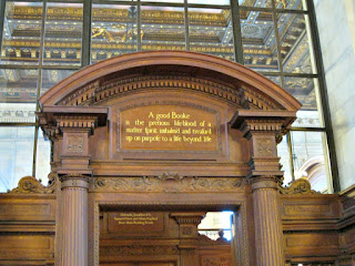 inside the New York Public Library inside the New York Public Library