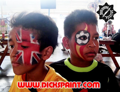 face painting football kids jakarta