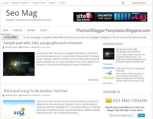 SEO Mag Blogger Template