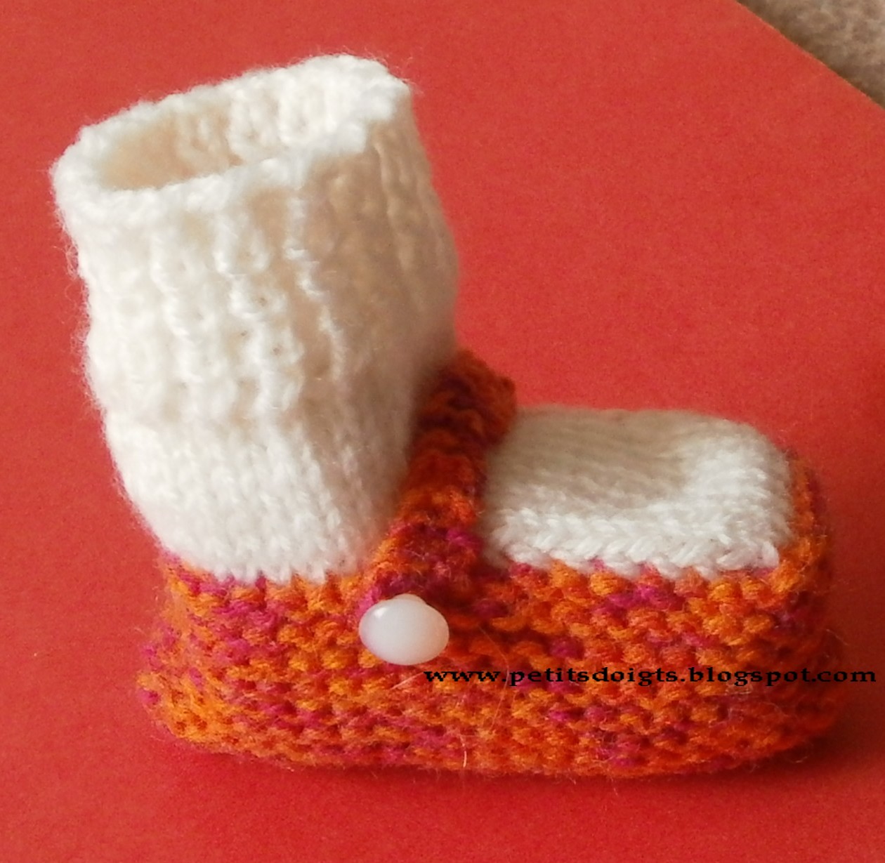 Chaussons tricotés en maille pour bébé - Naissance