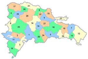 Mapa de provincias, República Dominicana Mapa de provincias, República Dominicana
