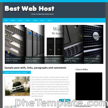 Best Web Hosting blogger template.