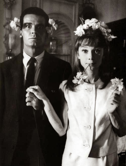 James Garner e Audrey Hepburn sul set di "The Slander" (1961)