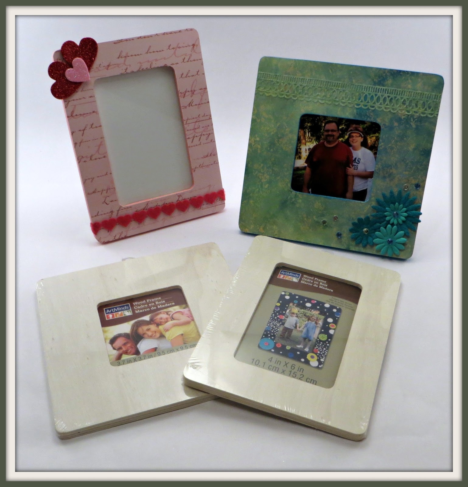 Crafty in Crosby Scrapbook Paper Covered Frames