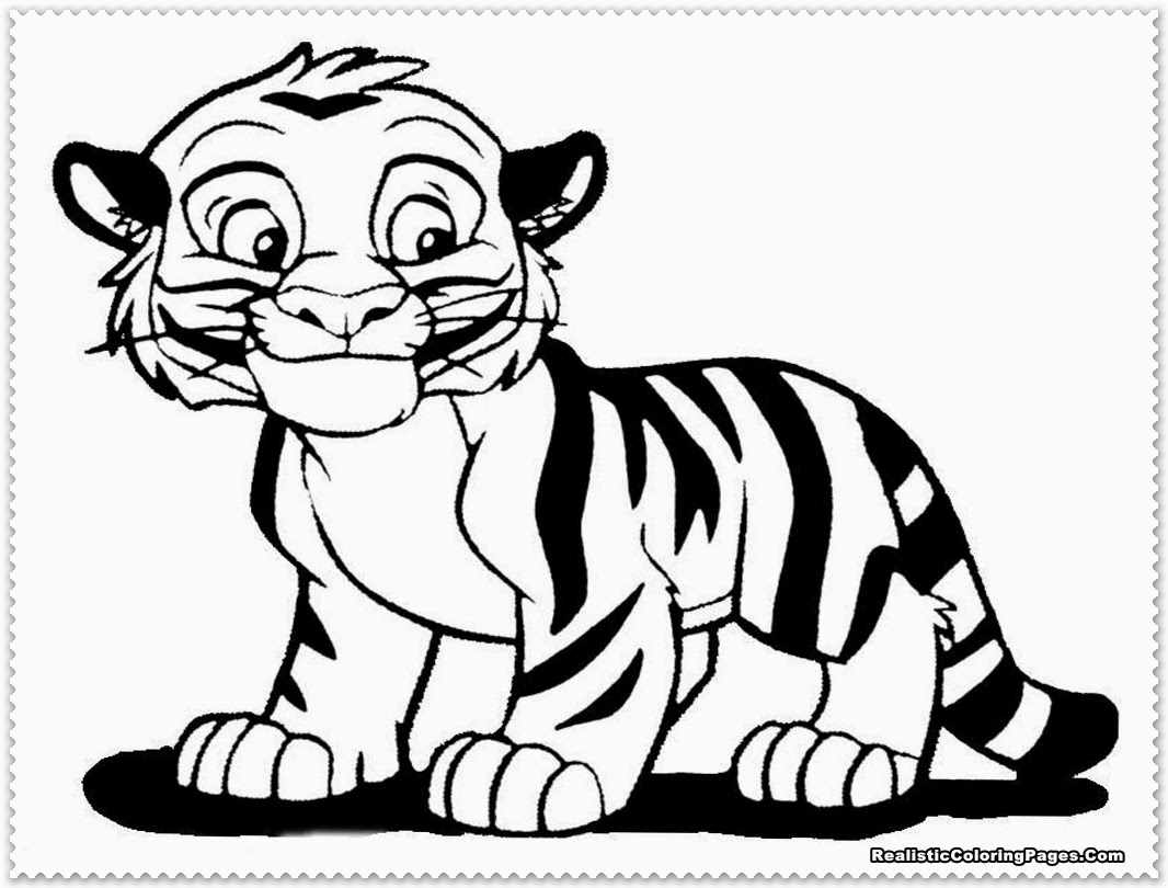 Realistic Tiger Coloring Pages | Realistic Coloring Pages