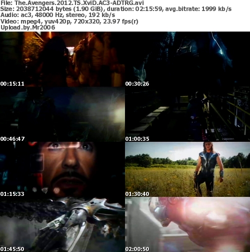 The Avengers 2012 HD TS XviD AC3-ADTRG