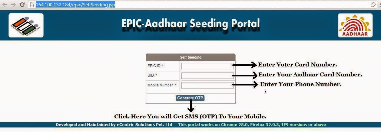 link voter id card with aadhaar card through online mobile phone it works commission card