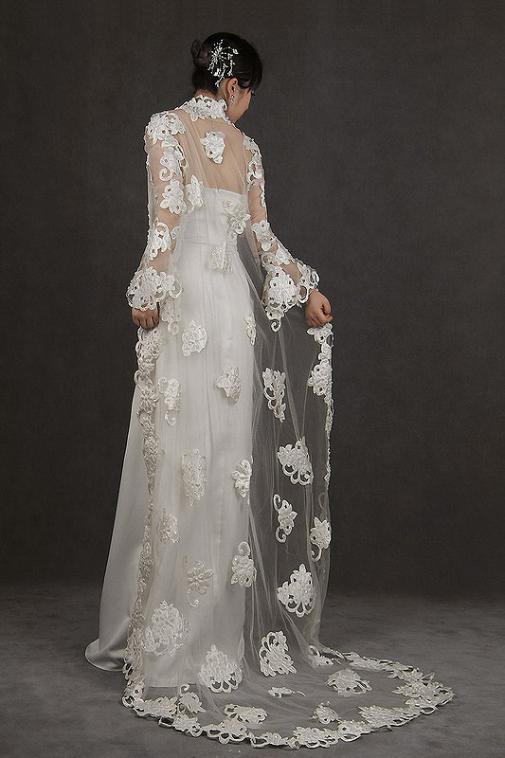 white gothic wedding dresses