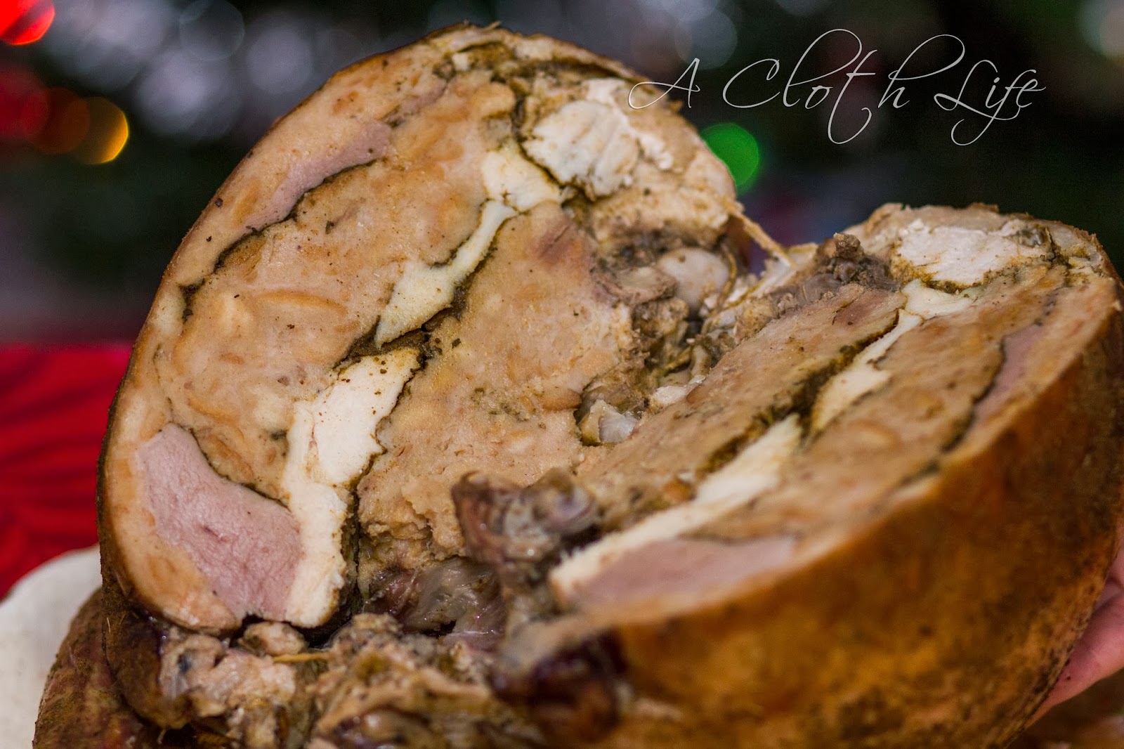 A Cloth Life Turducken Holiday Dinner with recipes