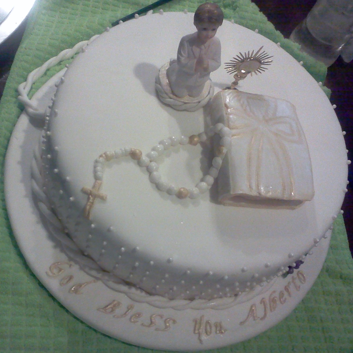 Pastel+De+Primera+Comunion ... Pasteles En Fondant First Comunion Cake Pastel De Primera on Pinterest