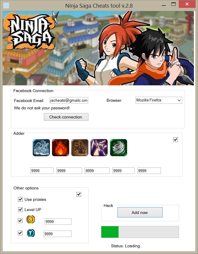 download cheat ninja saga hack tool