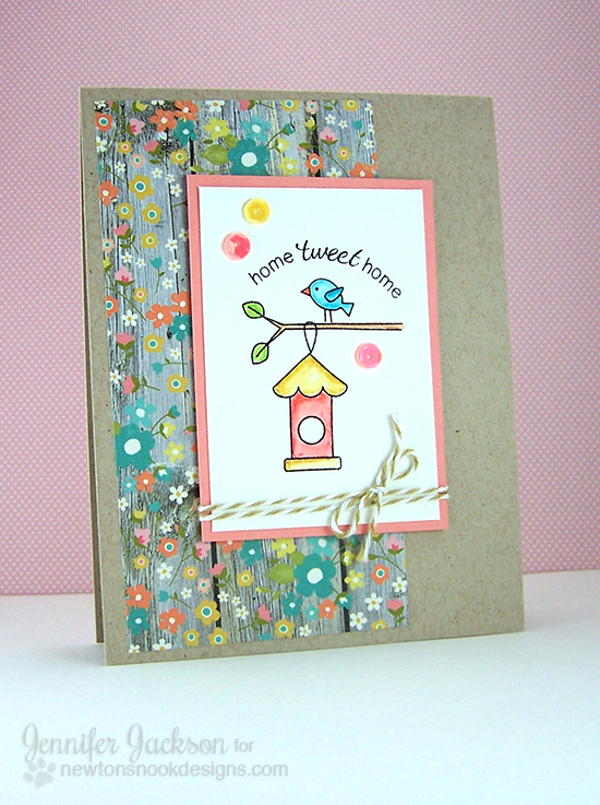 Birdhouse Card using Tweet Talk Stamp set by Newton's Nook Designs