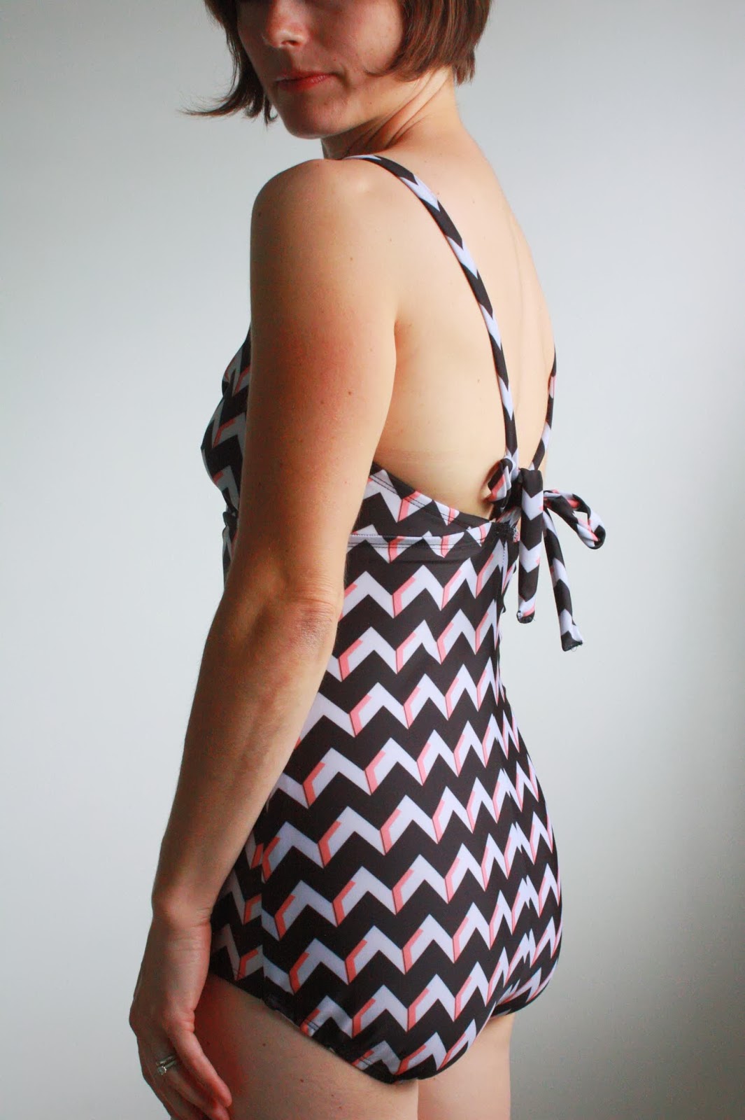 Nicole at Home Chevron swimsuit