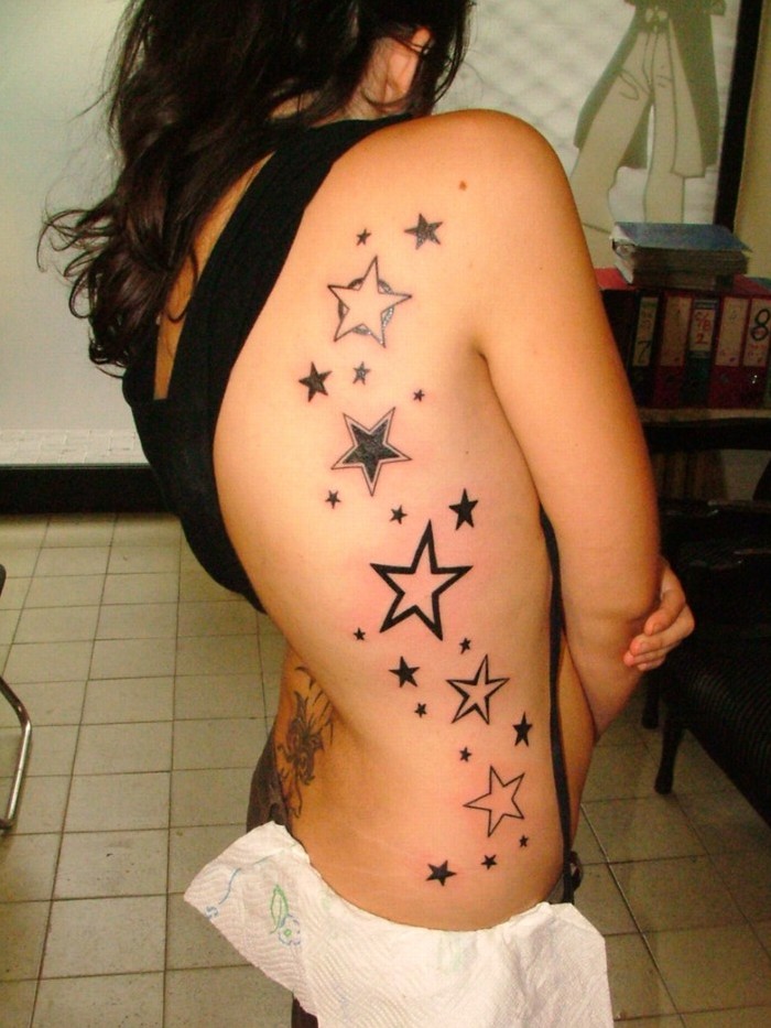 stars girl tattoo