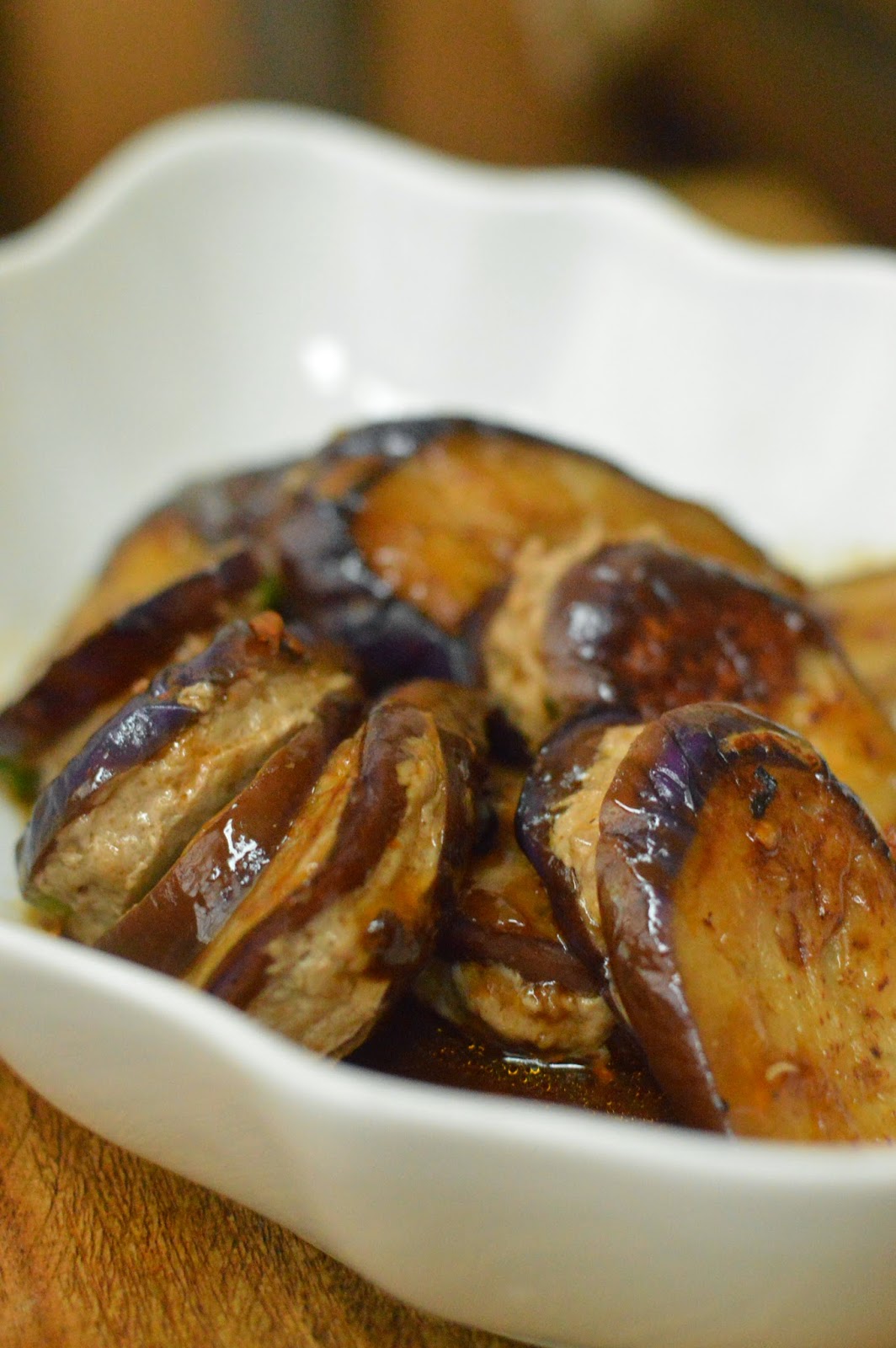 DimSumptuous Chinese Stuffed Eggplant 煎釀茄子