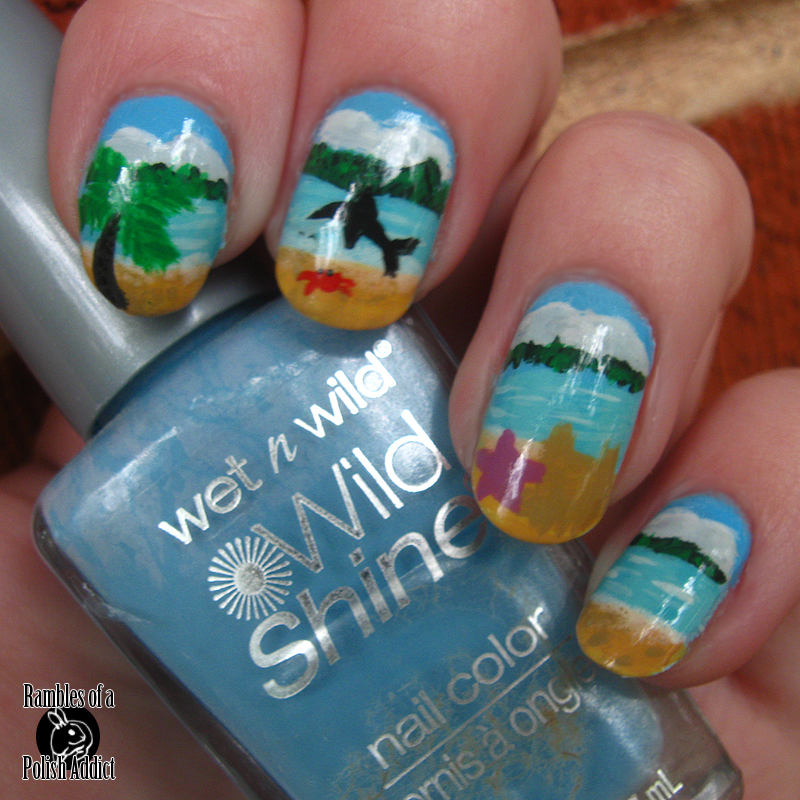 Beach scene nails! Rambles of a Polish Addict
