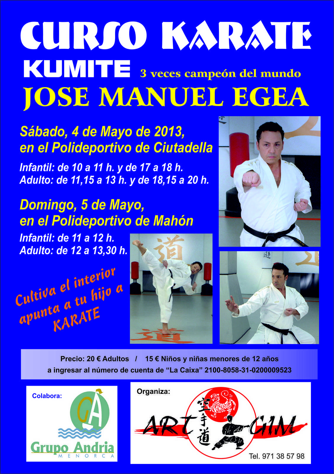 Club Karate Art Gim Ciutadella Curso José Manuel Egea