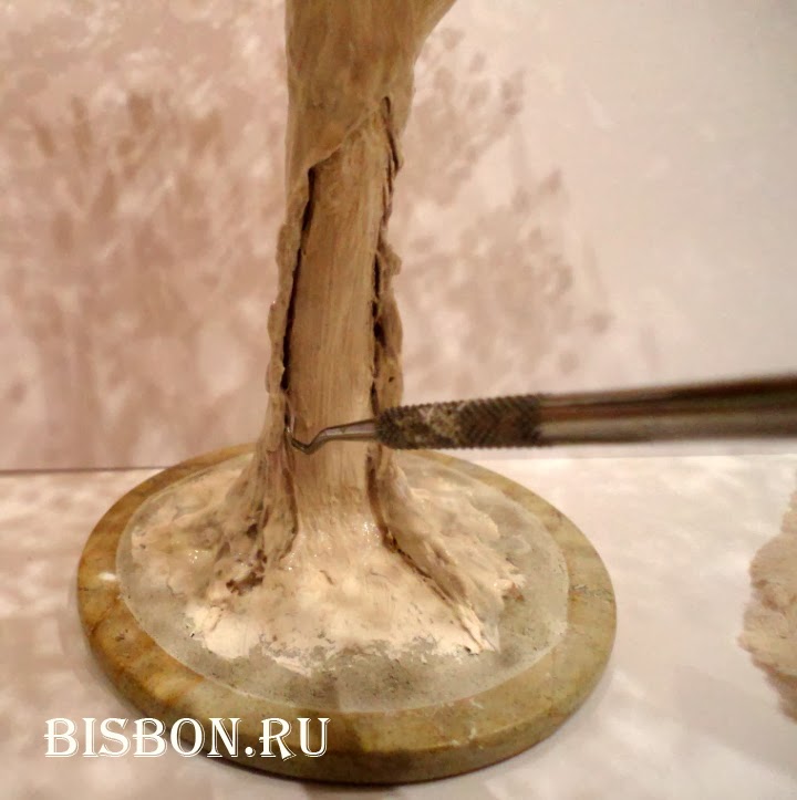 Как сделать ствол их гипсы 651