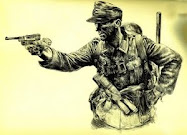 Charcoal immpression of a Wehrmacht NCO