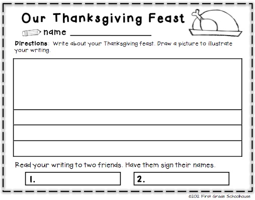 Thanksgiving Printable Writing Paper Template