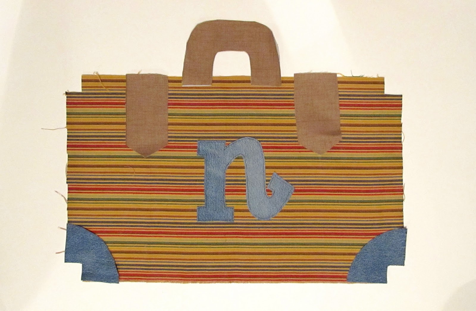 Cottage Hill Monogrammed "Suitcase" Pillow