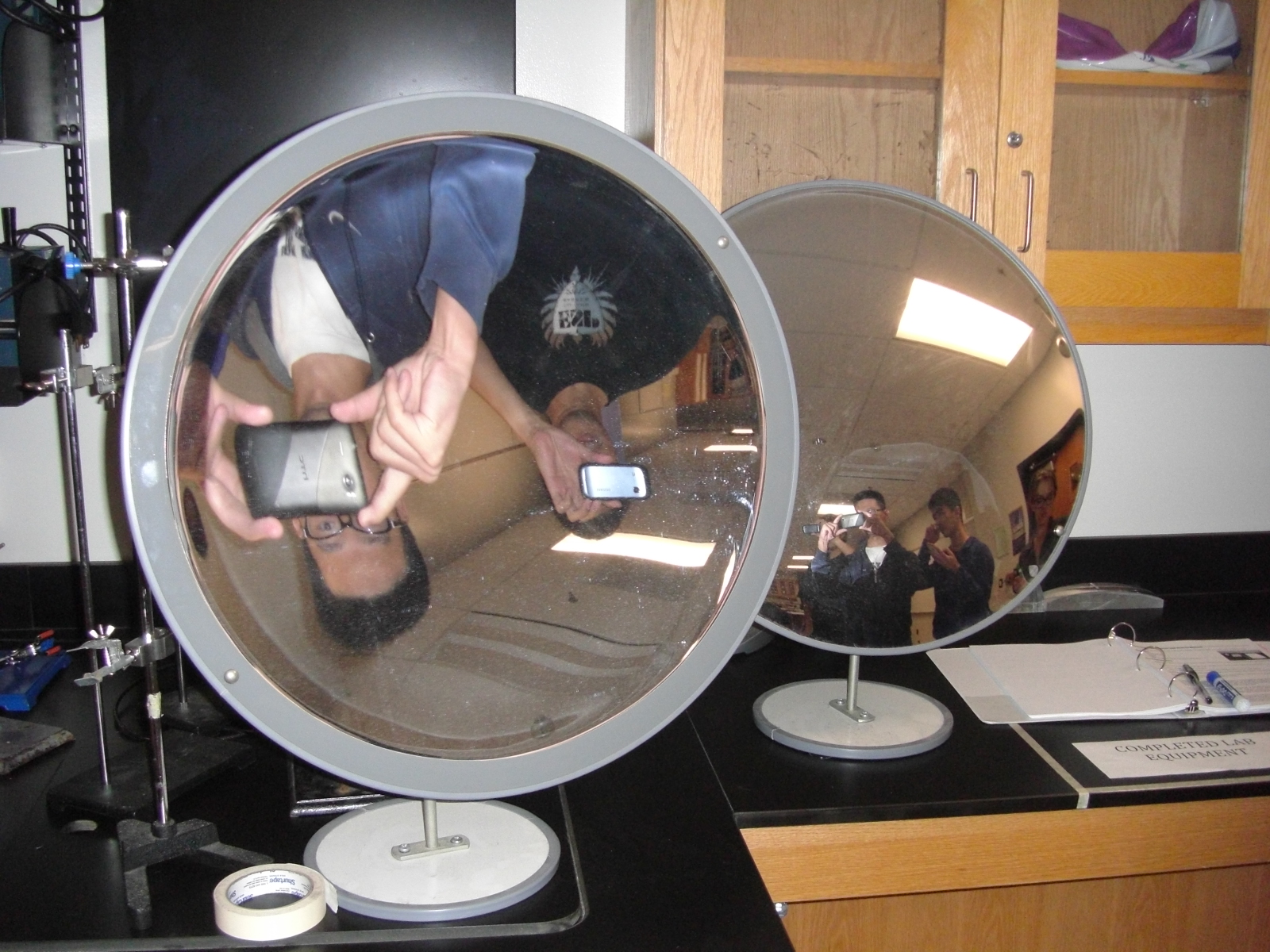 Physics 4C dlbruns Concave and Convex Mirrors