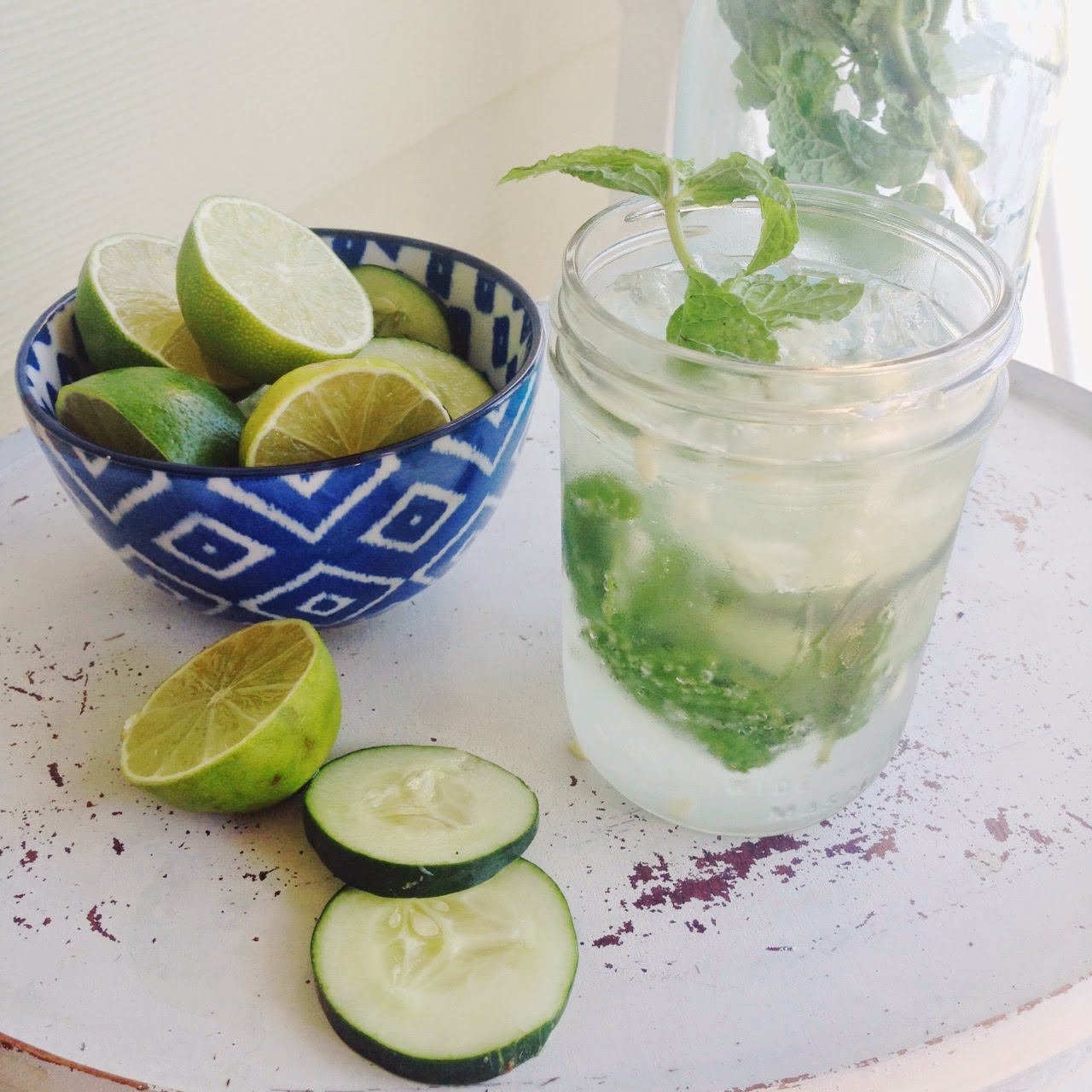 what we love Drinks We Love Cucumber Mint Mojitos
