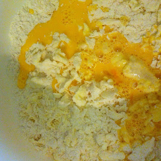  Flour mix + egg 