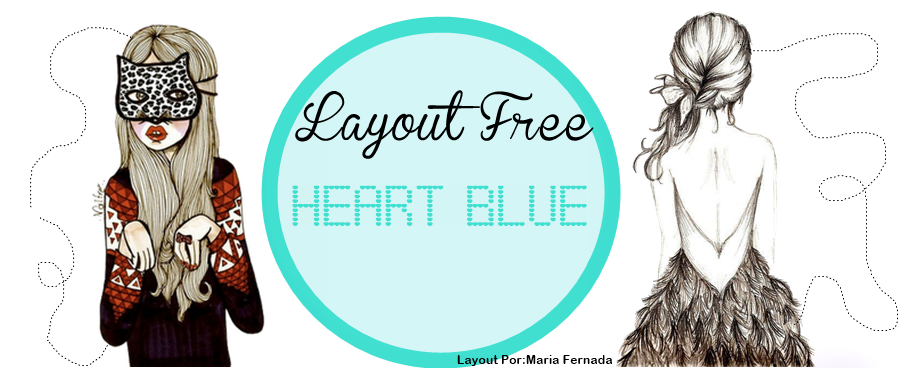 Layout Free Heart Blue