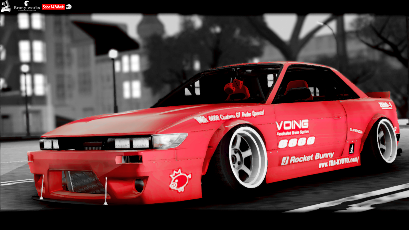 BronyWorks NISSAN SILVIA S13 ROCKET BUNNY BY SEBA147 DANITHO WICKEDZ
