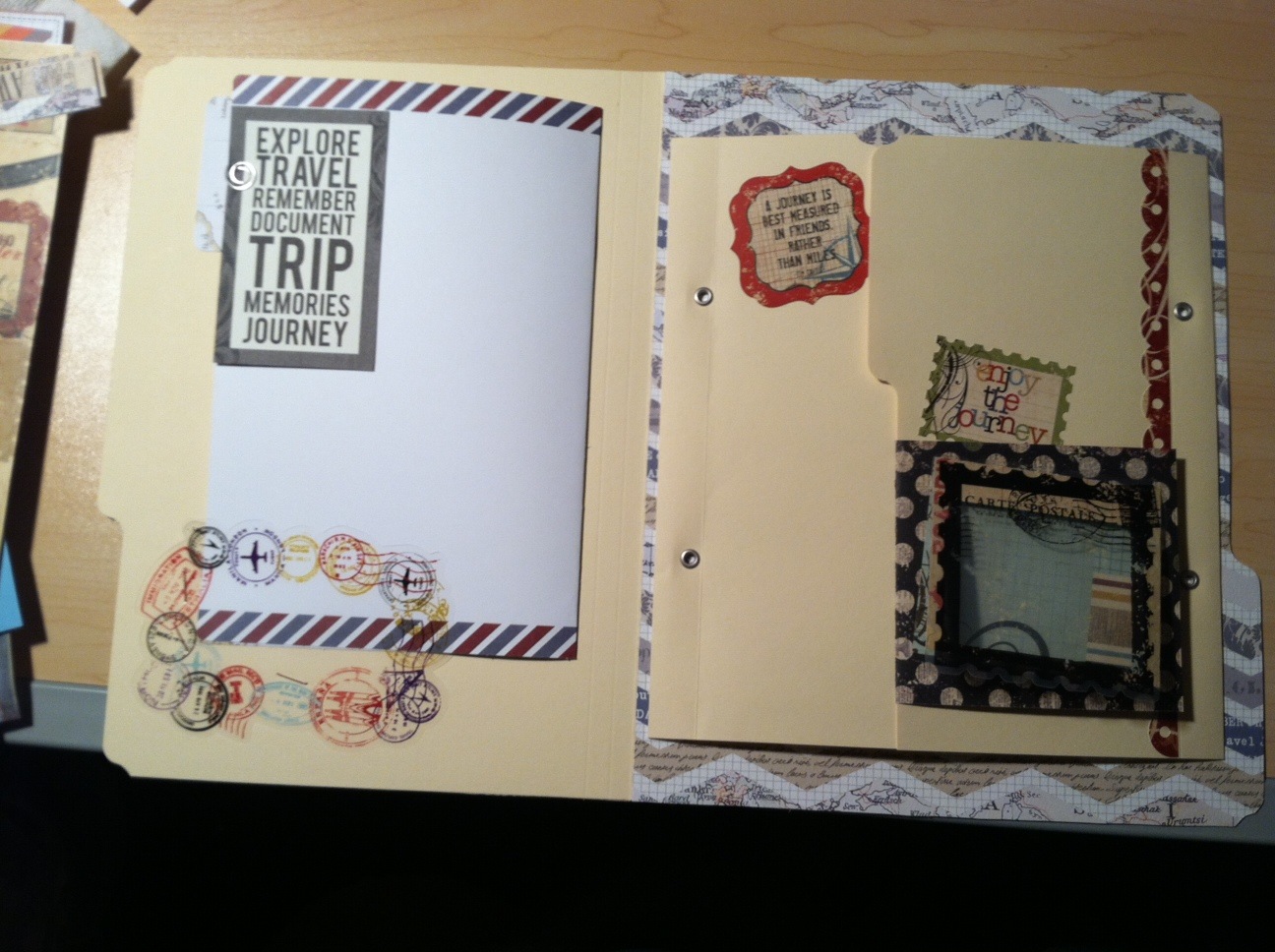 designed by kmkrafts File Folder Album Travel