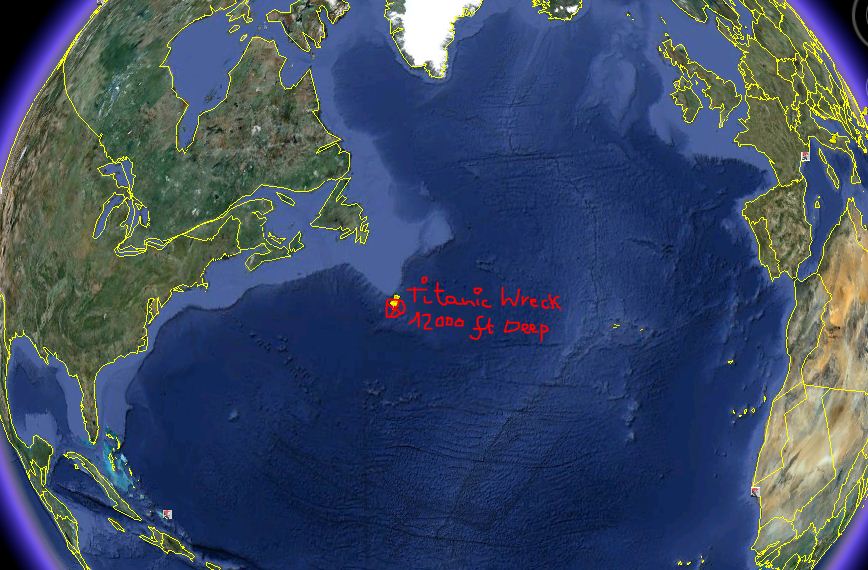 Titanic Google Earth Location Related Keywords Suggestions