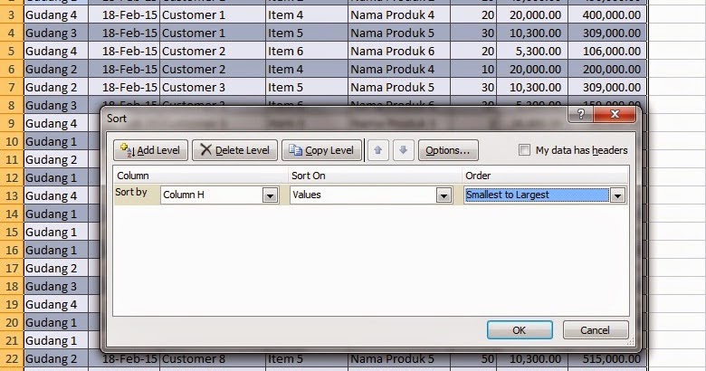 Rumus Fungsi Excel Mengurutkan Data Dengan Sort Di Excel
