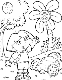 dora coloring pages for kids