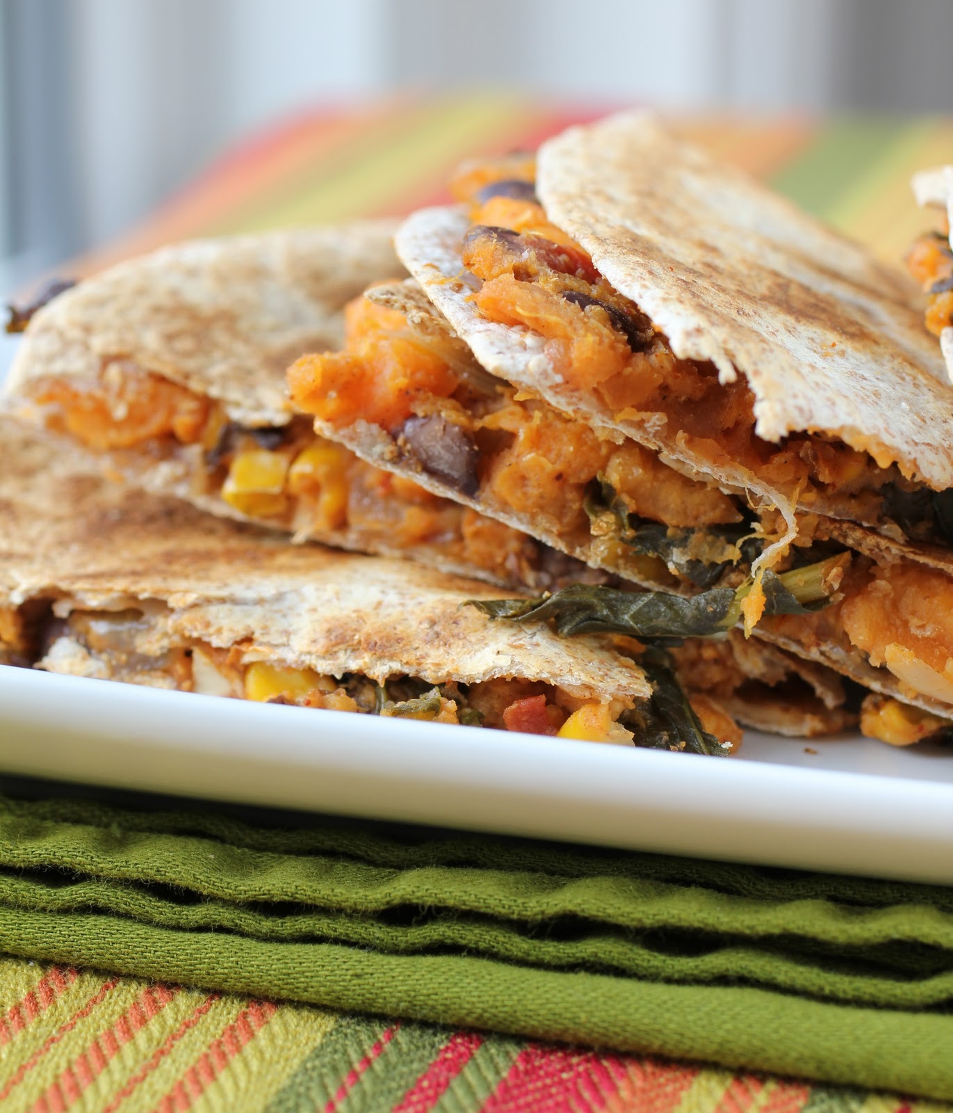 Sweet Potato and Kale Quesadillas Healthy Girls Kitchen Printable Recipes
