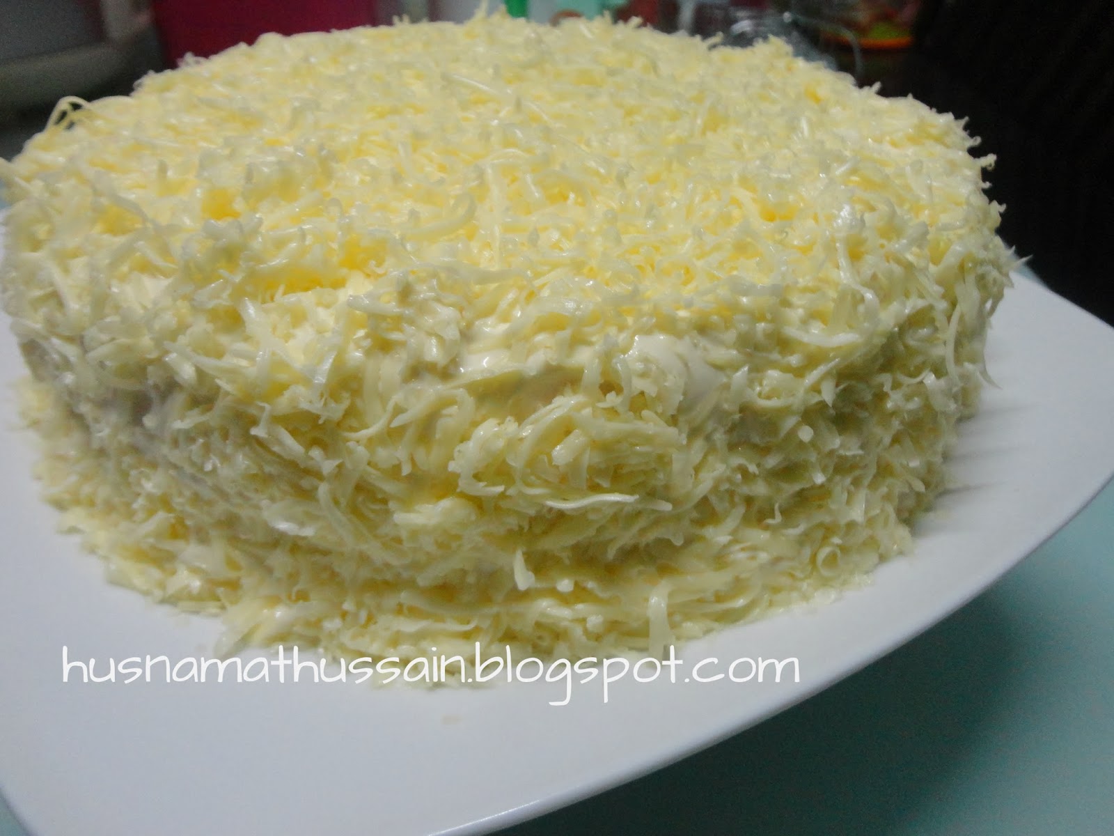 Husna S Life Resepi Snow Cheese Cake Kek Keju Meleleh