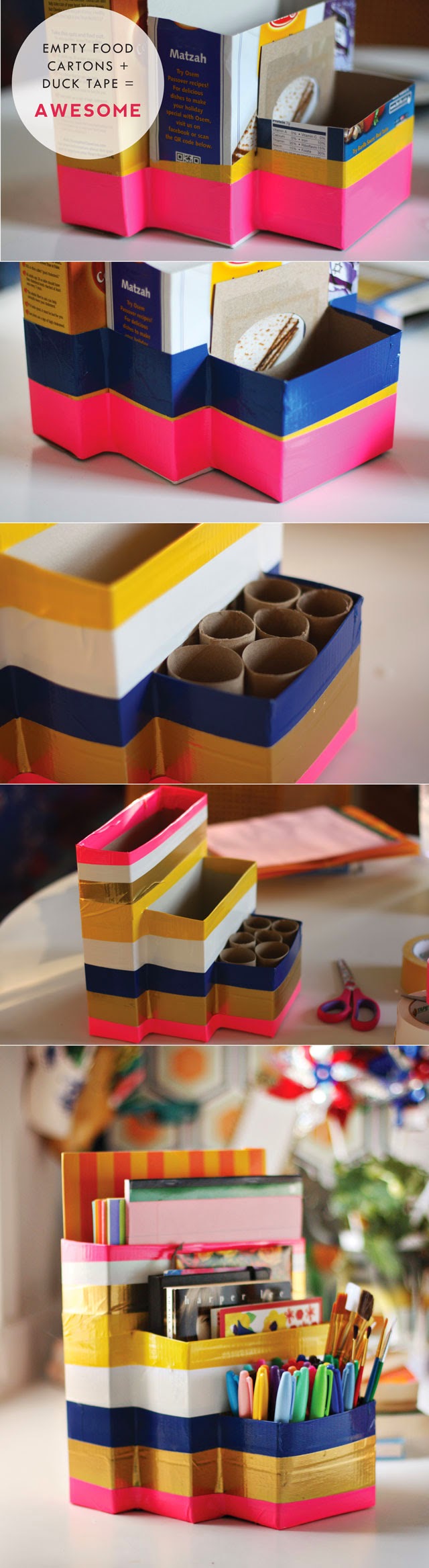 DIY School Supplies Organizer Caddy