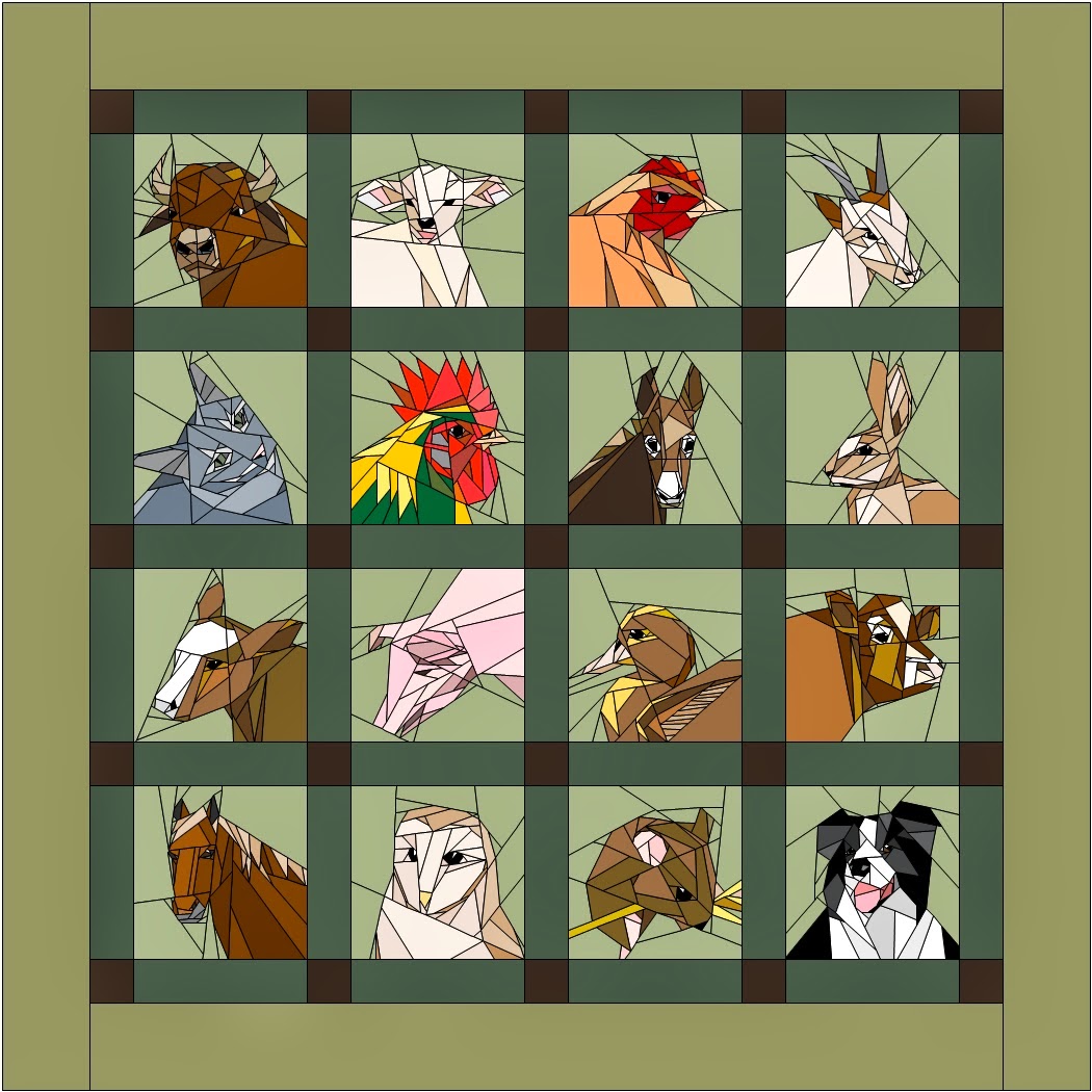 Quilt Art Designs: Animal Quilt Done!