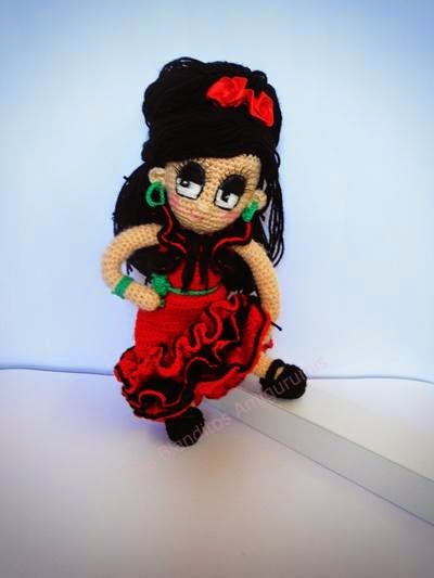 flamenca amigurumi muñeca flamenca amigurumi