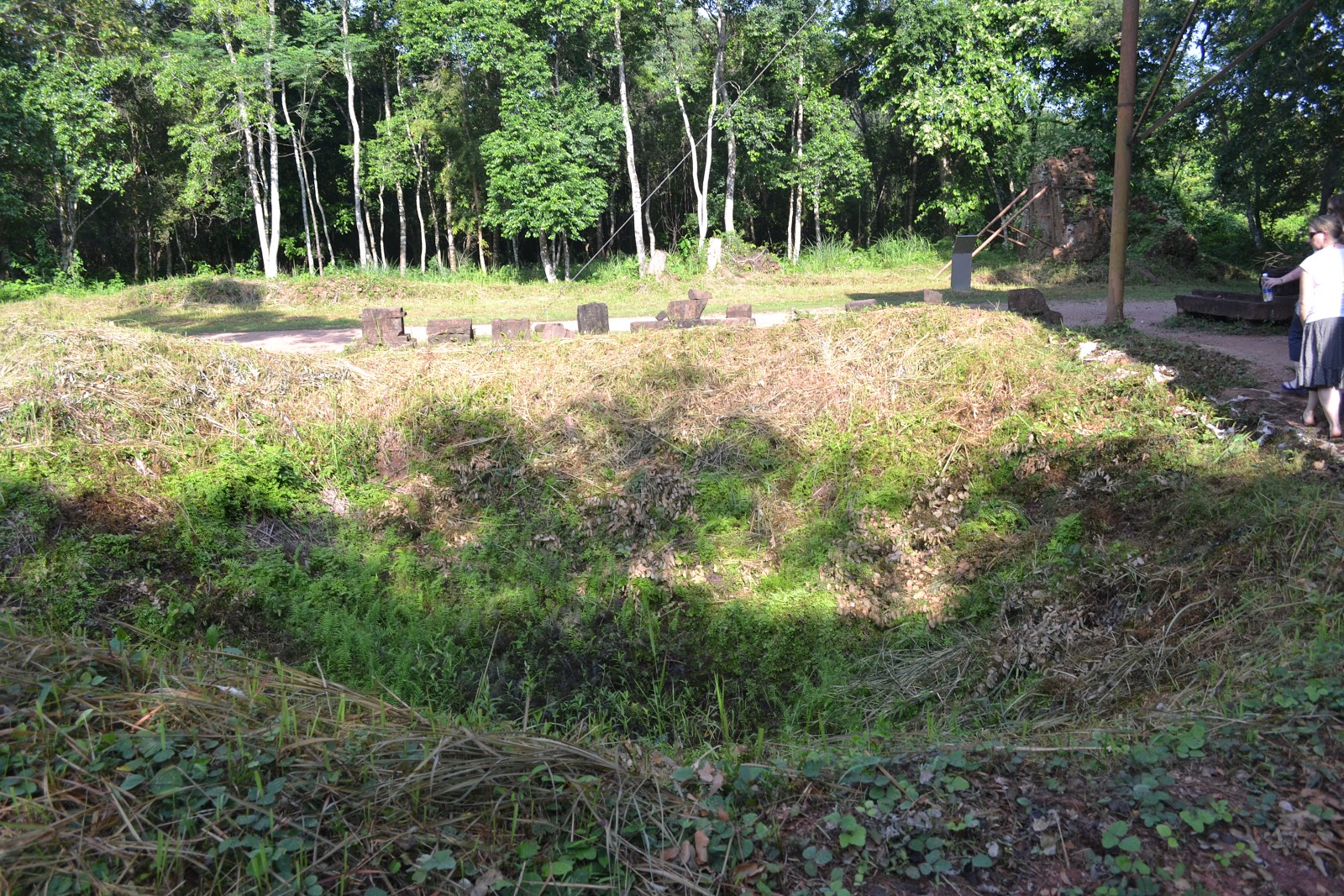 Reminder of Vietnam war-Bomb Crater in my son Reminder of Vietnam war-Bomb Crater in my son