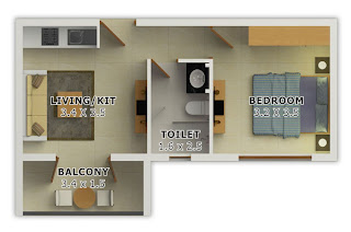 3d 3 Bedroom Apartment Floor Plans