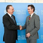 Peter Kent & Dan McDougll in Doha. Peter Kent & Dan McDougll in Doha.