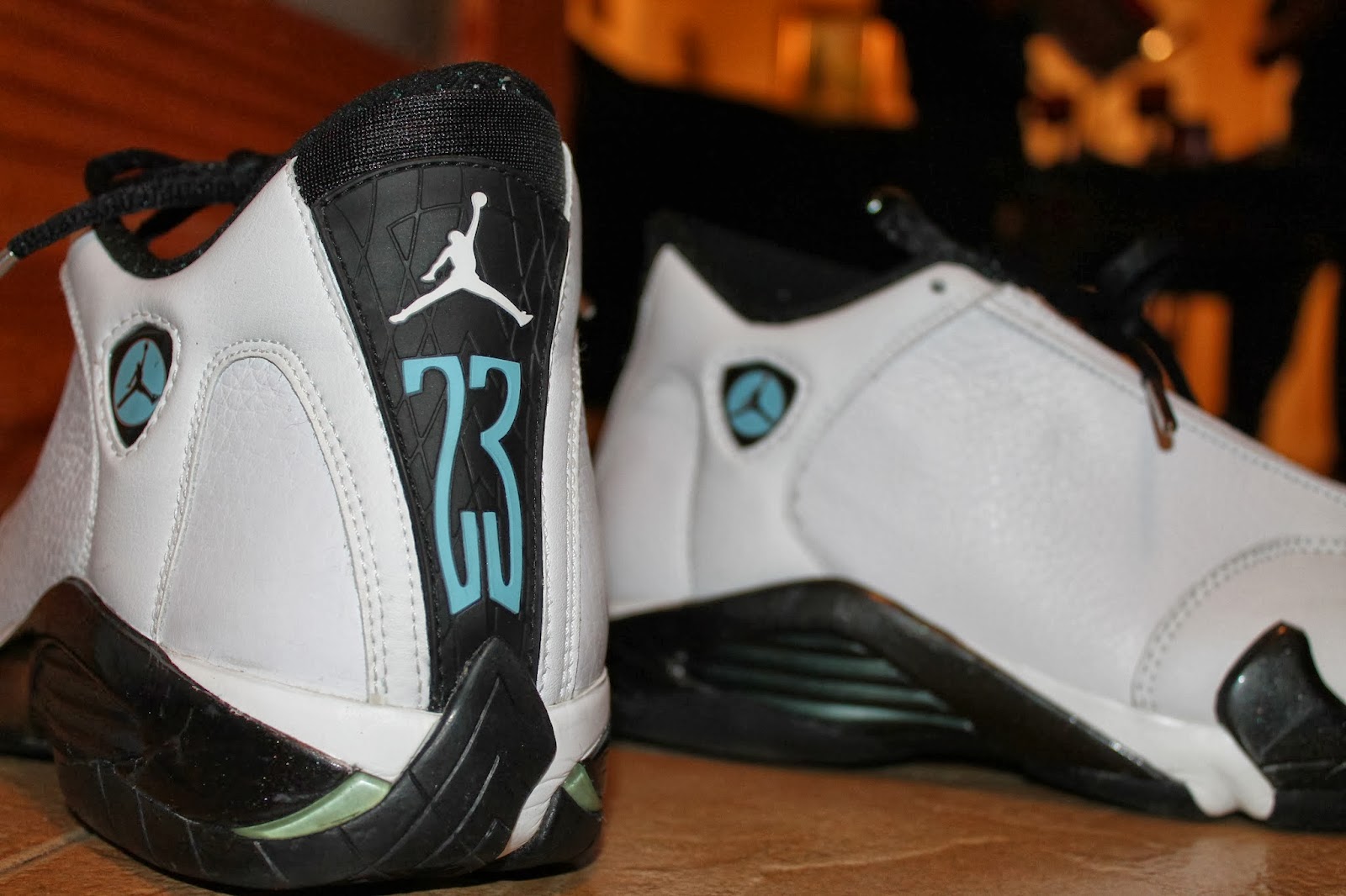 air jordan 14 white black oxidized green