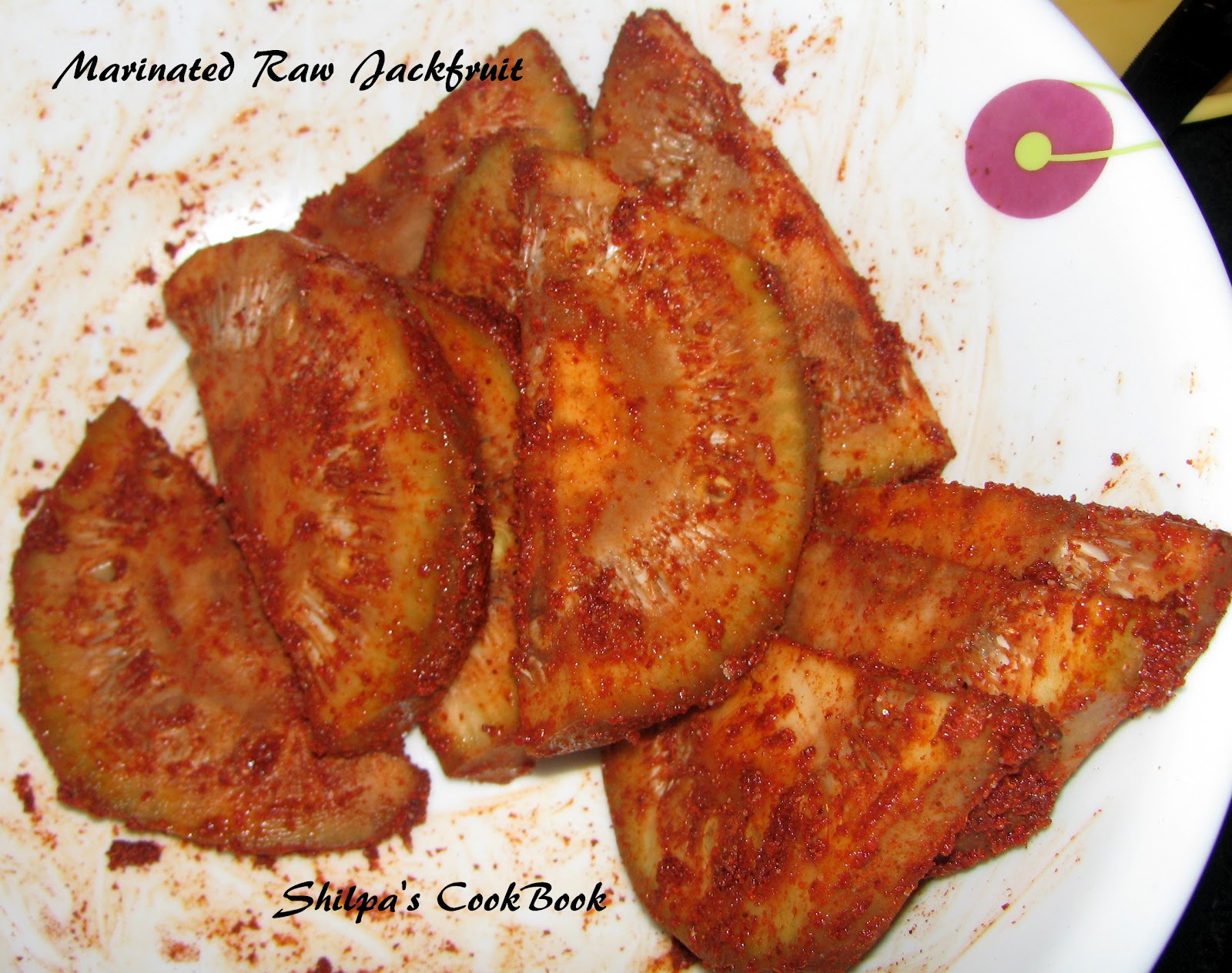 Cook Book Raw Jackfruit fritters or "Kadgi Phodi" A Konkani delicacy