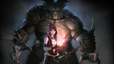 the-beast-and-the-witch-fantasy-wallpaper